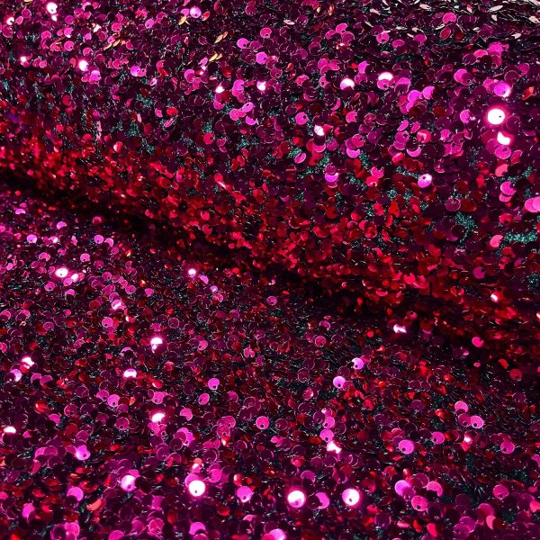 Pailletten Samt | pink